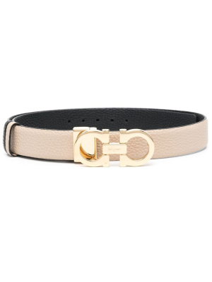 

Gancini-buckle leather belt, Ferragamo Gancini-buckle leather belt
