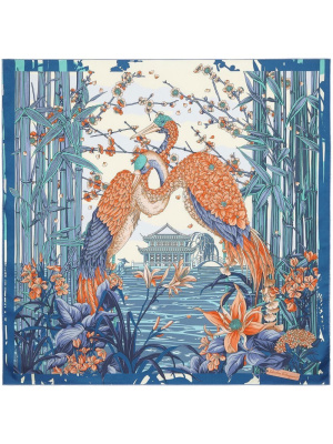 

Aironi silk floral-print scarf, Ferragamo Aironi silk floral-print scarf