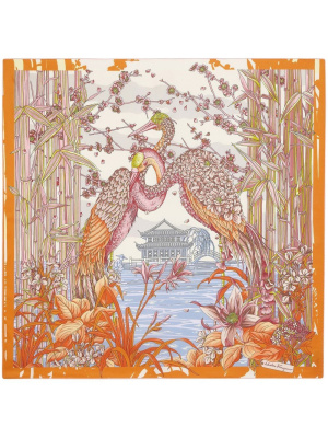 

Aironi-print silk foulard, Ferragamo Aironi-print silk foulard