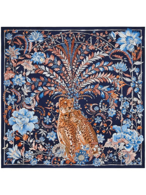 

Floral-print silk foulard, Ferragamo Floral-print silk foulard