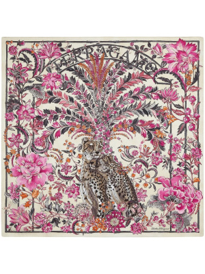 

Giaguari-print silk foulard, Ferragamo Giaguari-print silk foulard