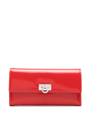 

Gancini Continental patent leather wallet, Ferragamo Gancini Continental patent leather wallet