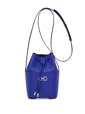 

Gancini leather bucket bag, Ferragamo Gancini leather bucket bag