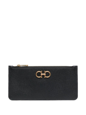 

Gancini logo-embellished wallet, Ferragamo Gancini logo-embellished wallet