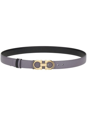 

Gancini-buckle leather belt, Ferragamo Gancini-buckle leather belt