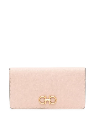 

Gancini-plaque grained wallet, Ferragamo Gancini-plaque grained wallet
