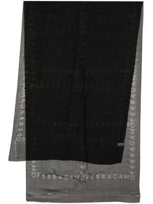 

Jacquard logo-motif stole, Ferragamo Jacquard logo-motif stole