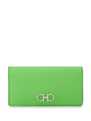 

Gancini-plaque leather wallet, Ferragamo Gancini-plaque leather wallet