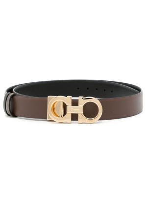 

Gancini reversible leather belt, Ferragamo Gancini reversible leather belt