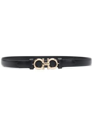 

Gancini-buckle leather belt, Ferragamo Gancini-buckle leather belt