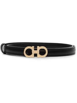 

Logo-plaque leather belt, Ferragamo Logo-plaque leather belt