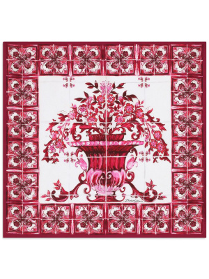 

Majolica-print twill scarf, Dolce & Gabbana Majolica-print twill scarf