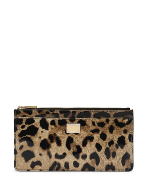 

Leopard-print zipped wallet, Dolce & Gabbana Leopard-print zipped wallet