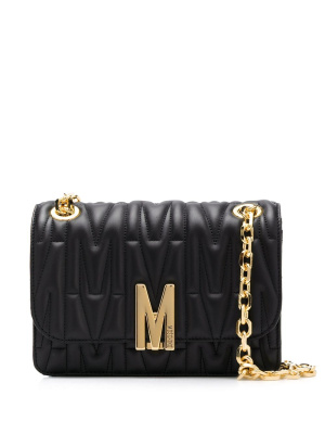 

Quilted M motif crossbody bag, Moschino Quilted M motif crossbody bag