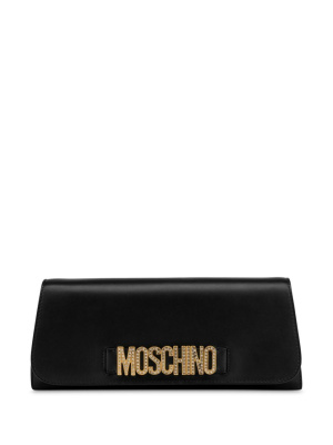 

Logo-plaque leather crossbody bag, Moschino Logo-plaque leather crossbody bag