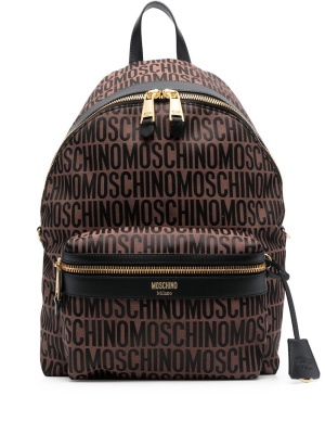 

Logo-print backpack, Moschino Logo-print backpack