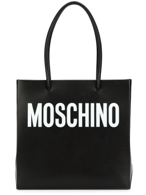 

Square logo shopper tote, Moschino Square logo shopper tote