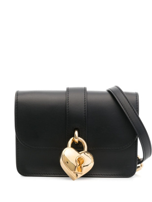 

Padlock-detail leather cross body bag, Moschino Padlock-detail leather cross body bag