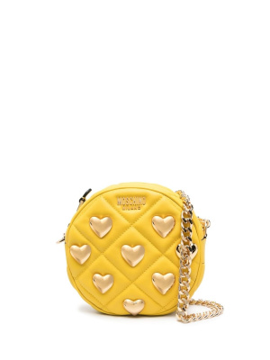 

Heart-stud diamond-quilt bag, Moschino Heart-stud diamond-quilt bag