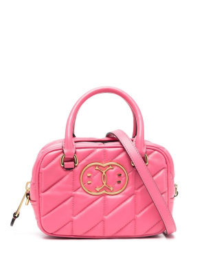 

Smiley-plaque quilted crossbody bag, Moschino Smiley-plaque quilted crossbody bag