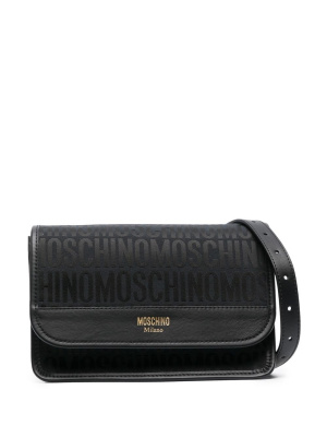

Monogram-print crossbody bag, Moschino Monogram-print crossbody bag