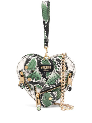 

Mini heart-shape leather bag, Moschino Mini heart-shape leather bag