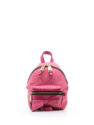 

Mini logo-print backpack, Moschino Mini logo-print backpack