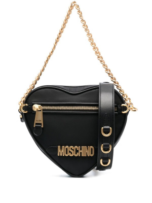 

Heart-shaped logo tote bag, Moschino Heart-shaped logo tote bag