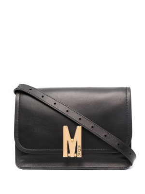 

Logo-plaque shoulder bag, Moschino Logo-plaque shoulder bag