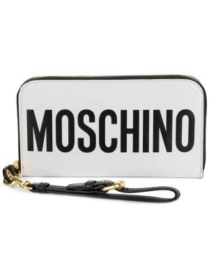

Zip-around logo wallet, Moschino Zip-around logo wallet
