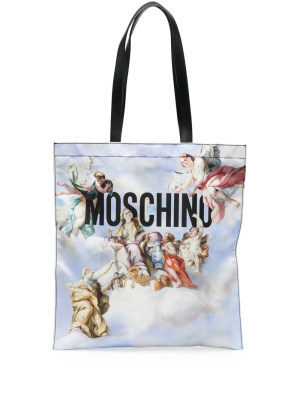 

Graphic-print shoulder bag, Moschino Graphic-print shoulder bag