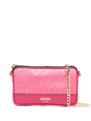

Logo-print satchel bag, Moschino Logo-print satchel bag