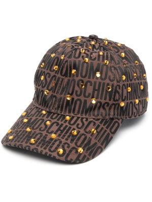 

Logo-jacquard motif cap, Moschino Logo-jacquard motif cap