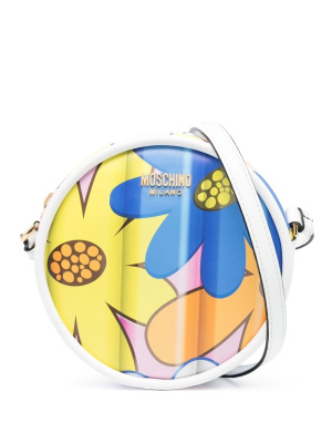 

Circular graphic-print crossbody bag, Moschino Circular graphic-print crossbody bag