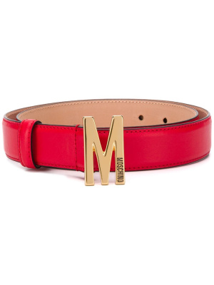 

Logo plaque belt, Moschino Logo plaque belt