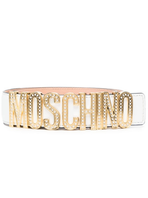 

Logo leather belt, Moschino Logo leather belt