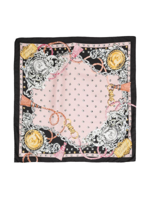 

Graphic-print silk scarf, Moschino Graphic-print silk scarf