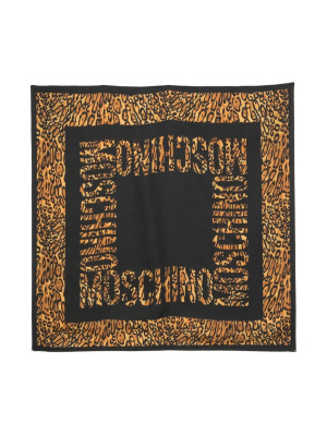 

Leopard-print silk scarf, Moschino Leopard-print silk scarf