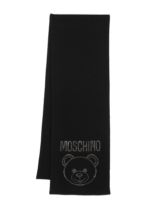 

Teddy Bear-print wool scarf, Moschino Teddy Bear-print wool scarf