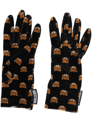 

Teddy Bear velvet gloves, Moschino Teddy Bear velvet gloves