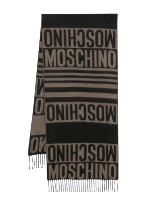 

Monogram jacquard scarf, Moschino Monogram jacquard scarf