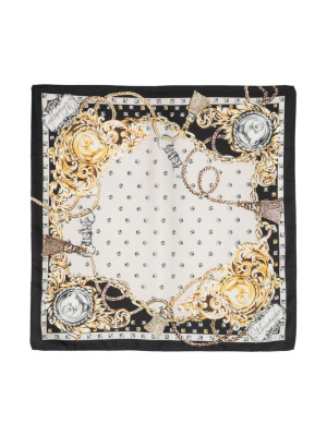 

Graphic-print silk scarf, Moschino Graphic-print silk scarf