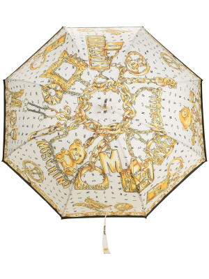 

Baroque pattern-print umbrella, Moschino Baroque pattern-print umbrella