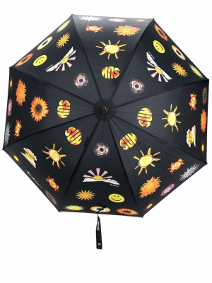 

All-over sun print umbrella, Moschino All-over sun print umbrella