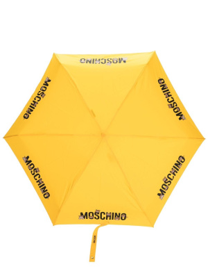 

Logo-print umbrella, Moschino Logo-print umbrella
