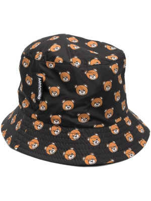 

Teddy-bear print bucket-hat, Moschino Teddy-bear print bucket-hat