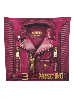 

Jacket-print silk scarf, Moschino Jacket-print silk scarf