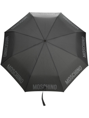 

Logo-trim umbrella, Moschino Logo-trim umbrella
