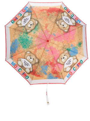 

Logo-print compact umbrella, Moschino Logo-print compact umbrella