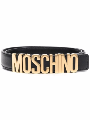 

Logo-buckle belt, Moschino Logo-buckle belt